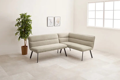 ダイニングソファ2点セット ROISE-2P-RS 幅137cm 奥行き66cm 高さ75cm 座面高さ44cm