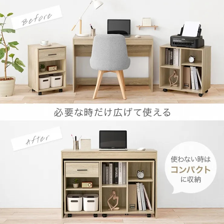 デスク3点セット RT-1477 幅105cm 奥行40cm 高さ75cm