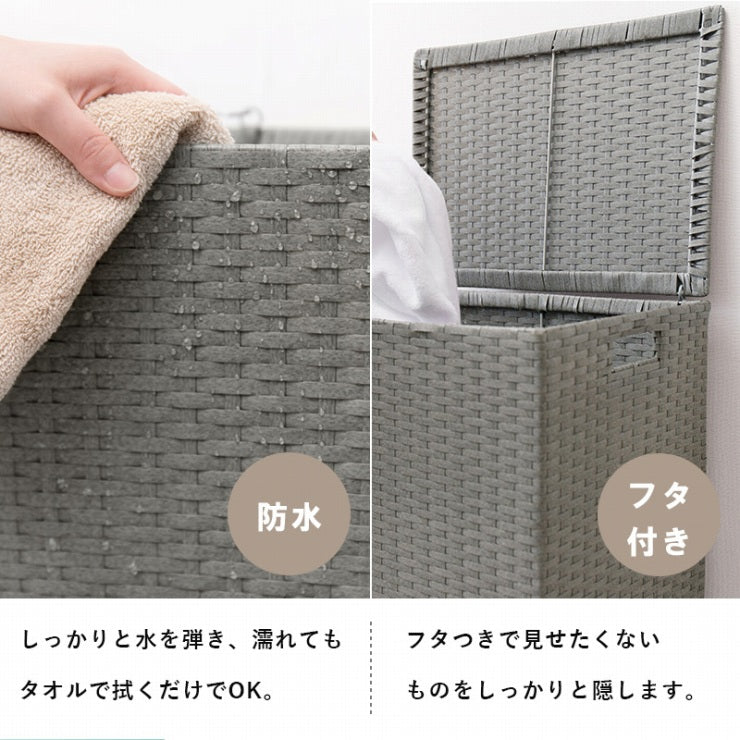 キャスター付き収納ボックス RUD-2422 幅50cm 奥行き38cm 高さ67cm