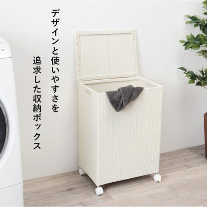 キャスター付き収納ボックス RUD-2422 幅50cm 奥行き38cm 高さ67cm