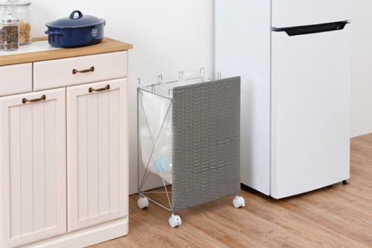 3-tier laundry rack KR-3973 KR-3971 Width 33 (34.5) cm Depth 39 cm Height 124 cm With casters Basket 3 laundry baskets included Washing machine rack Stylish Washing machine rack Washing machine storage Storage Laundry storage Scandinavian interior