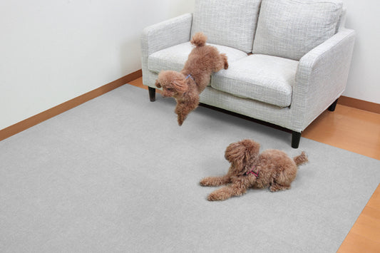 おくだけ吸着 はっ水 ペット用床保護マット 60×600cm 薄さ4mm 吸着マット ペットマット 大判 日本製 国産 カット可 床暖房対応 洗濯OK タイルカーペット ラグ マット 床保護 滑り止めマット