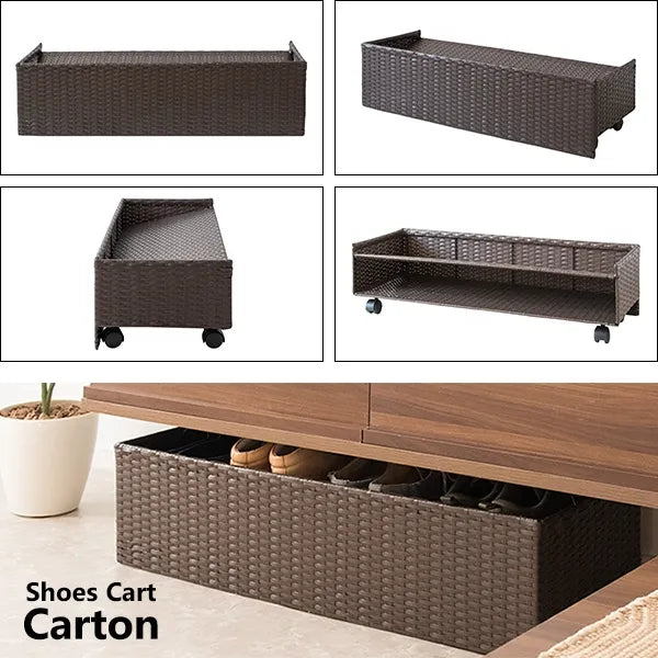 シューズカート Carton カルトン SC-800 幅80cm 奥行き30cm 高さ23cm