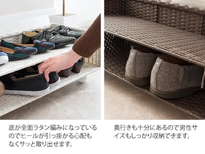 シューズカート Carton カルトン SC-800 幅80cm 奥行き30cm 高さ23cm