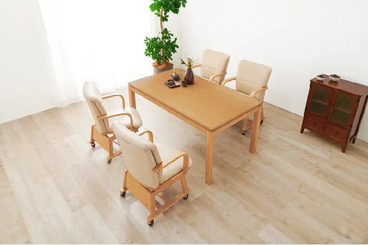 Folding leg table MT-6866 Width 105cm Depth 55cm Height 32(7)cm Folding center table Natural Brown Wooden table Solid Iron Retro Cafe table Wood table Modern Scandinavian Stylish Cute Industrial
