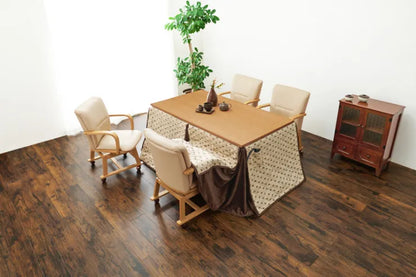 Folding leg table MT-6866 Width 105cm Depth 55cm Height 32(7)cm Folding center table Natural Brown Wooden table Solid Iron Retro Cafe table Wood table Modern Scandinavian Stylish Cute Industrial