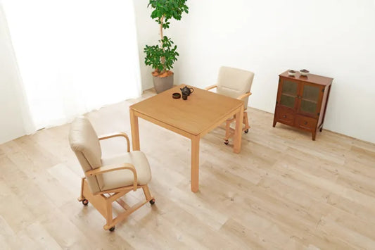 Folding leg table MT-6866 Width 105cm Depth 55cm Height 32(7)cm Folding center table Natural Brown Wooden table Solid Iron Retro Cafe table Wood table Modern Scandinavian Stylish Cute Industrial