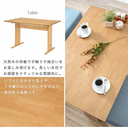ソファダイニング3点セット SH-8615-16-3SR 幅110cm 奥行き70cm 高さ65cm