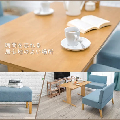 ソファダイニング3点セット SH-8615-3SR 幅110cm 奥行き70cm 高さ65cm