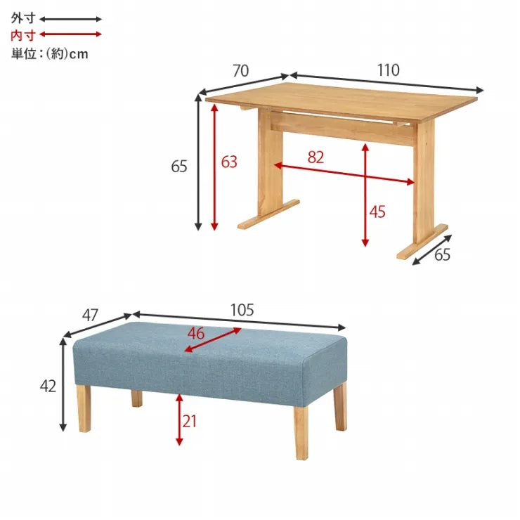 Table pliante MT-6866 Largeur 105 cm Profondeur 55 cm Hauteur 32 (7) cm Table centrale pliante Table en bois marron naturel Fer massif Table de café rétro Table en bois Moderne Scandinave Élégant Mignon Industriel