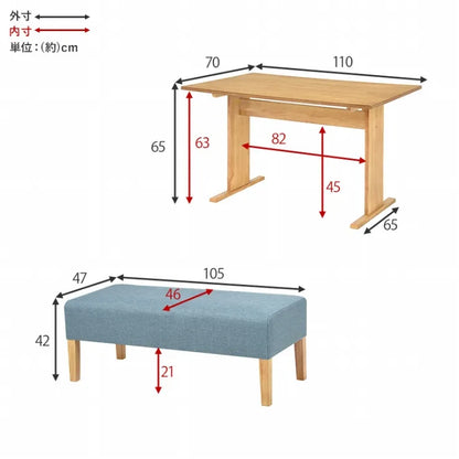Table pliante MT-6866 Largeur 105 cm Profondeur 55 cm Hauteur 32 (7) cm Table centrale pliante Table en bois marron naturel Fer massif Table de café rétro Table en bois Moderne Scandinave Élégant Mignon Industriel