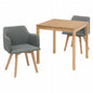 Folding leg table MT-6866 Width 105cm Depth 55cm Height 32(7)cm Folding center table Natural Brown Wooden table Solid Iron Retro Cafe table Wood table Modern Scandinavian Stylish Cute Industrial
