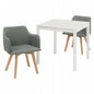 Folding leg table MT-6866 Width 105cm Depth 55cm Height 32(7)cm Folding center table Natural Brown Wooden table Solid Iron Retro Cafe table Wood table Modern Scandinavian Stylish Cute Industrial