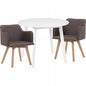 Table pliante MT-6866 Largeur 105 cm Profondeur 55 cm Hauteur 32 (7) cm Table centrale pliante Table en bois marron naturel Fer massif Table de café rétro Table en bois Moderne Scandinave Élégant Mignon Industriel