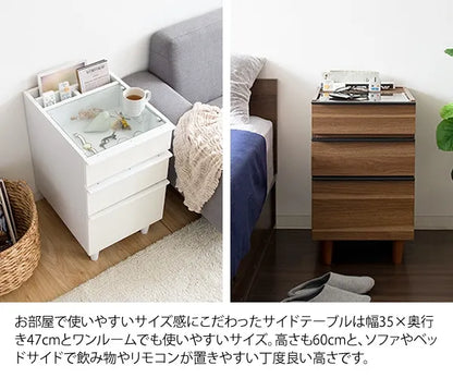 サイドテーブル Proprio プロプリオ ST-203 幅35cm 奥行き47cm 高さ60cm