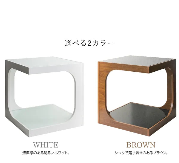 サイドテーブル ARCA アルカ ST-402 幅40cm 奥行き40cm 高さ45cm