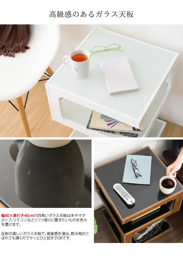 サイドテーブル ARCA アルカ ST-403 幅40cm 奥行き40cm 高さ52.5cm
