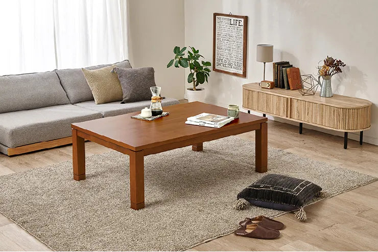 天然木 コタツ TALLIS-K120 タリス 幅120cm 奥行80cm 高さ37/42cm
