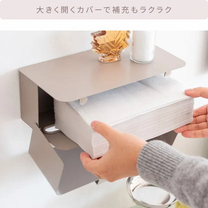 ペーパータオルホルダー TEER ティール TH-1600K 幅28cm 奥行き16cm 高さ10.5cm