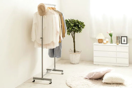 頑丈ハンガーラック TH-BA-SV 幅80cm 奥行き41.5cm 高さ99.5～163cm 耐荷重40kg