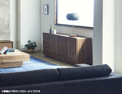 天然木 サイドボード TOBI ハイタイプ 日本製 幅119.9cm 奥行き40cm 高さ85cm