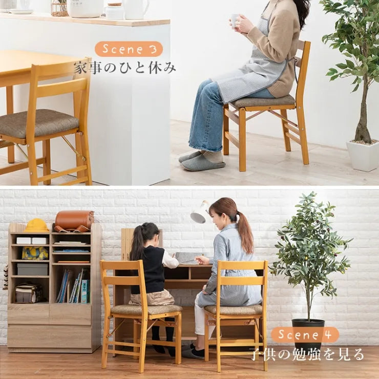 折りたたみチェア 2脚セット VC-7598 幅42cm 奥行き48cm 高さ76cm 座面高さ43.5cm