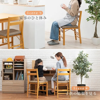 折りたたみチェア 2脚セット VC-7598 幅42cm 奥行き48cm 高さ76cm 座面高さ43.5cm
