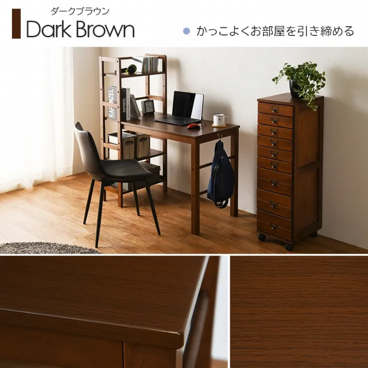 棚付デスク VD-7375 幅105cm 奥行52cm 高さ120cm