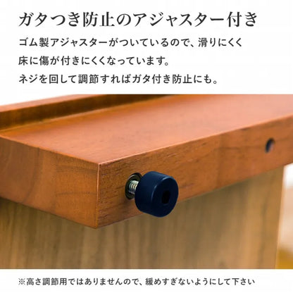 手すり付き 玄関踏み台 VH-7938-D 幅76.5cm 奥行35cm 高さ95cm 踏み台高さ17.5cm