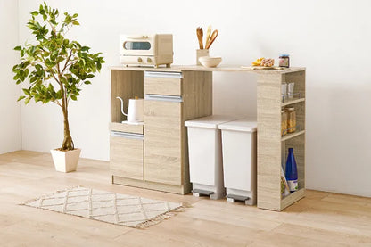 伸縮キッチンカウンター VKC-7142OS 幅75～125cm 奥行き40cm 高さ84cm