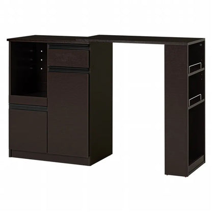 伸縮キッチンカウンター VKC-7142OS 幅75～125cm 奥行き40cm 高さ84cm