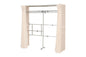 3-tier laundry rack KR-3973 KR-3971 Width 33 (34.5) cm Depth 39 cm Height 124 cm With casters Basket 3 laundry baskets included Washing machine rack Stylish Washing machine rack Washing machine storage Storage Laundry storage Scandinavian interior