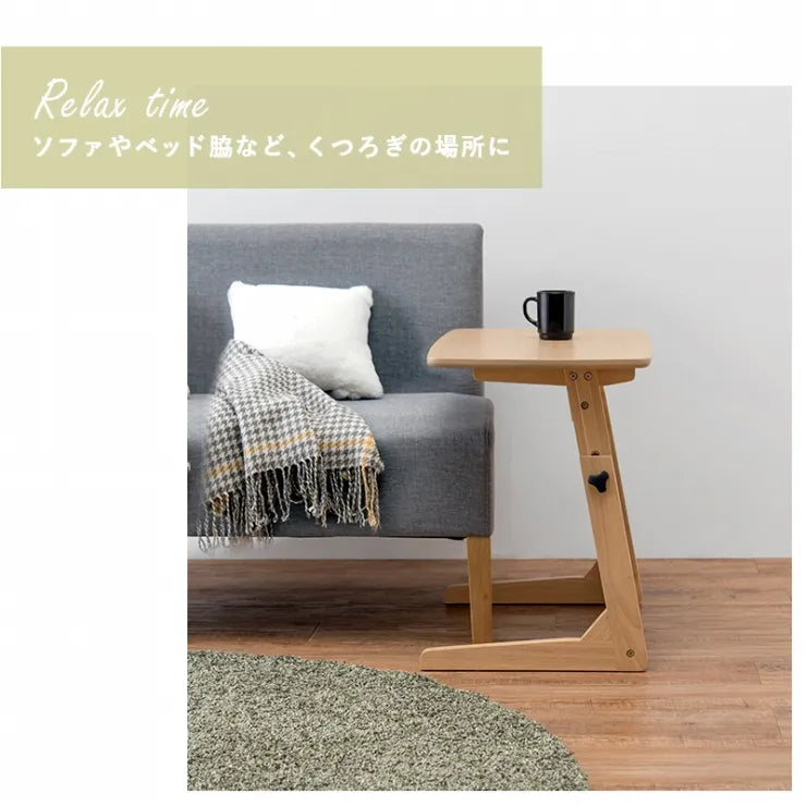 昇降テーブル VT-7973 幅65cm 奥行き40cm 高さ55～70cm
