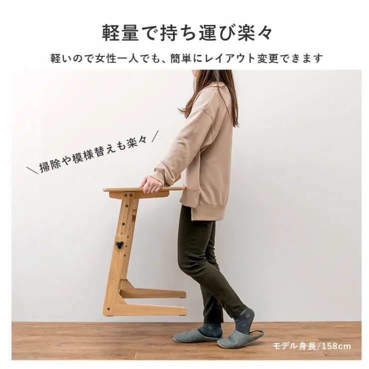 昇降テーブル VT-7973 幅65cm 奥行き40cm 高さ55～70cm