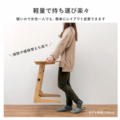 昇降テーブル VT-7973 幅65cm 奥行き40cm 高さ55～70cm