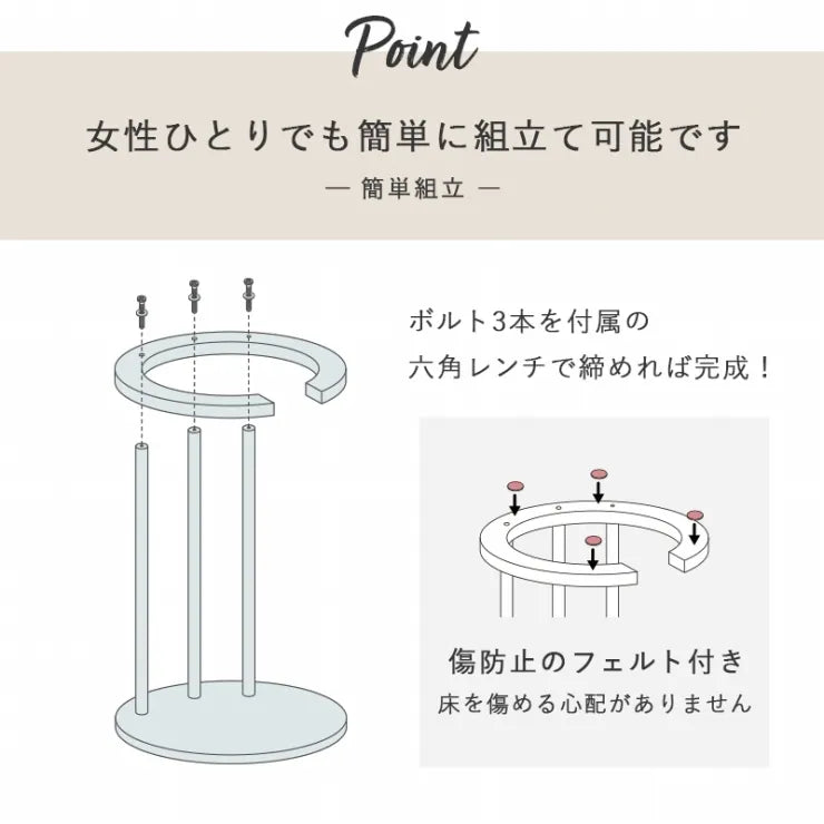 サイドテーブル VT-7974 幅40cm 奥行き40cm 高さ56cm