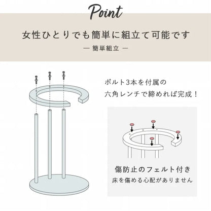 サイドテーブル VT-7974 幅40cm 奥行き40cm 高さ56cm