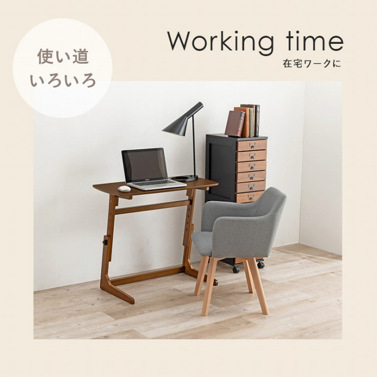 昇降テーブル VT-7976 幅80cm 奥行き40cm 高さ55～70cm
