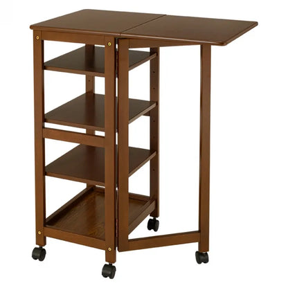 Table pliante MT-6866 Largeur 105 cm Profondeur 55 cm Hauteur 32 (7) cm Table centrale pliante Table en bois marron naturel Fer massif Table de café rétro Table en bois Moderne Scandinave Élégant Mignon Industriel