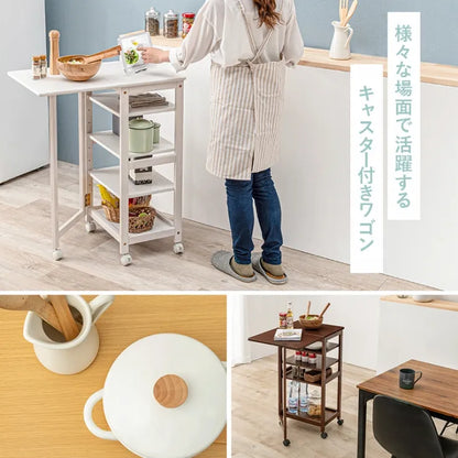 Table pliante MT-6866 Largeur 105 cm Profondeur 55 cm Hauteur 32 (7) cm Table centrale pliante Table en bois marron naturel Fer massif Table de café rétro Table en bois Moderne Scandinave Élégant Mignon Industriel