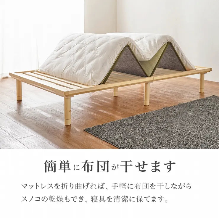 Folding leg table MT-6866 Width 105cm Depth 55cm Height 32(7)cm Folding center table Natural Brown Wooden table Solid Iron Retro Cafe table Wood table Modern Scandinavian Stylish Cute Industrial