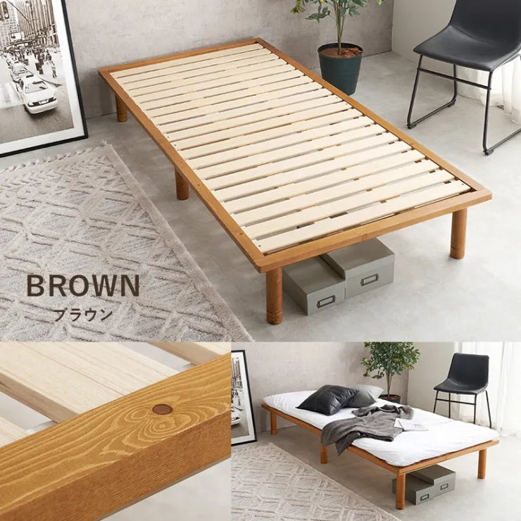 シングルベッド WB-7718S 幅102cm 奥行き210cm 11.5～31.5cm