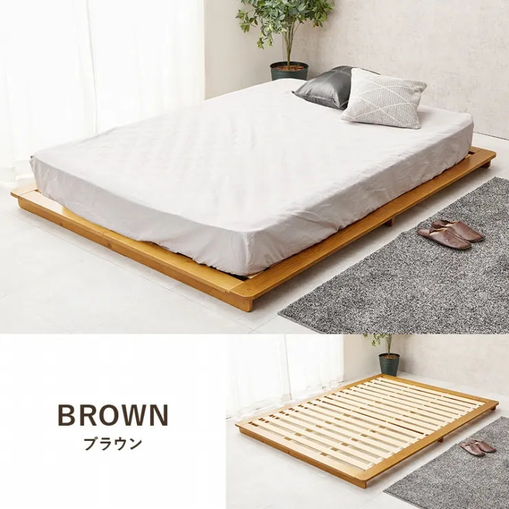 マットレス付きダブルベッド WB-7729D3302 幅160cm 奥行き210cm 高さ9cm