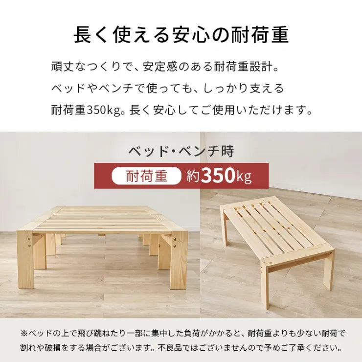 シングルベッド WB-7730S 幅100cm 奥行き204cm 高さ35cm