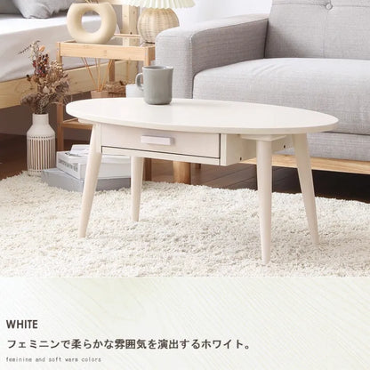 引出し付きリビングテーブル WT-26B 幅80cm 奥行き48cm 高さ37cm