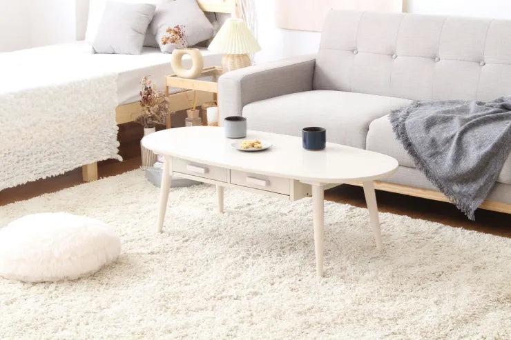 引出し付きリビングテーブル WT-34B 幅110cm 奥行き48cm 高さ37cm